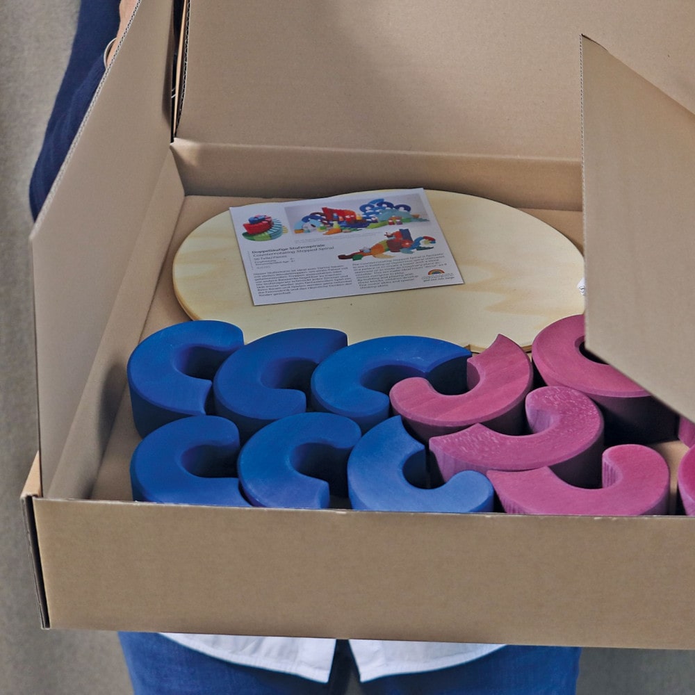 Grimms gekleurde spiraal trap blokken2-min