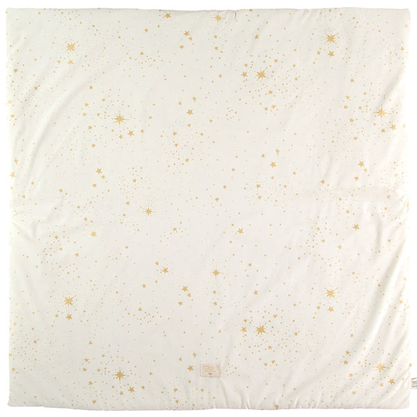 Nobodinoz Vierkante Speelmat 100 x 100cm - Wit Sterren1-min