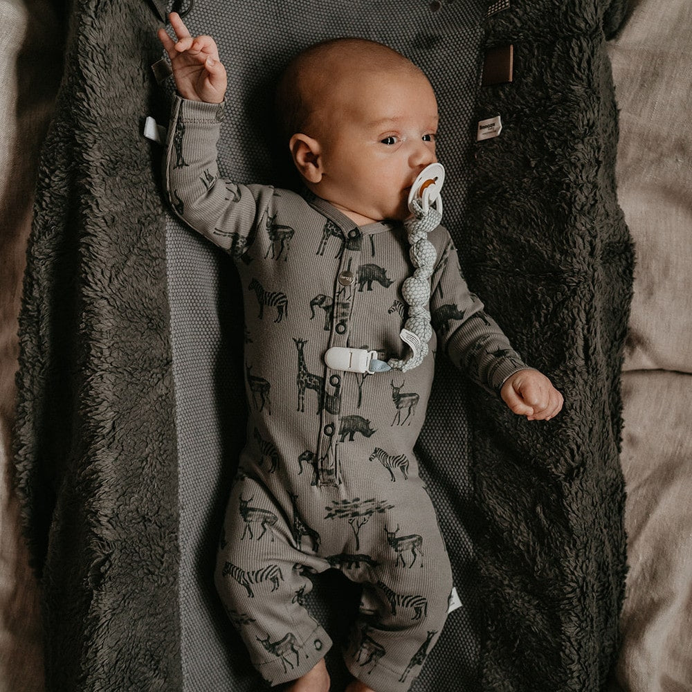 Snoozebaby Aankleedkussenhoes Gots - Grijs Sfeer-min