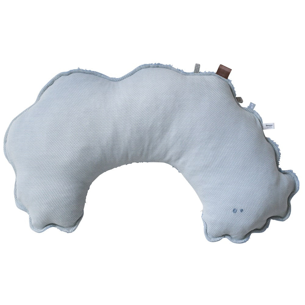 Snoozebaby Voedingskussen Gots - Lichtblauw1-min