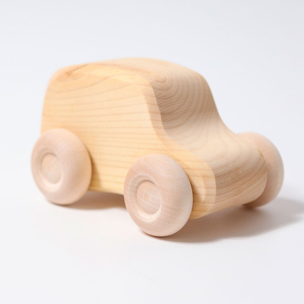 Grimms Houten Autos 6 stuks Naturel Grimms