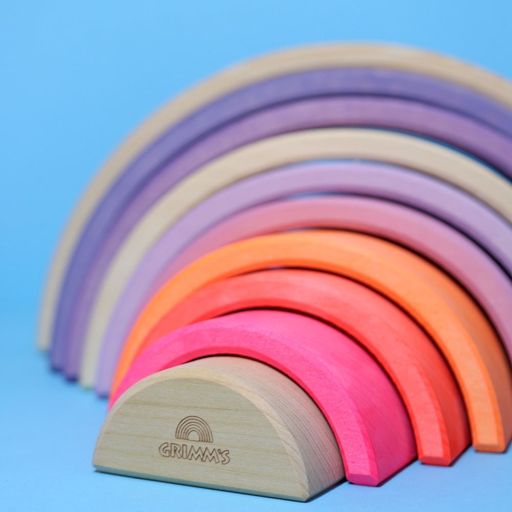 Grimms Regenboog Groot 10 delig Neon Roze Grimms