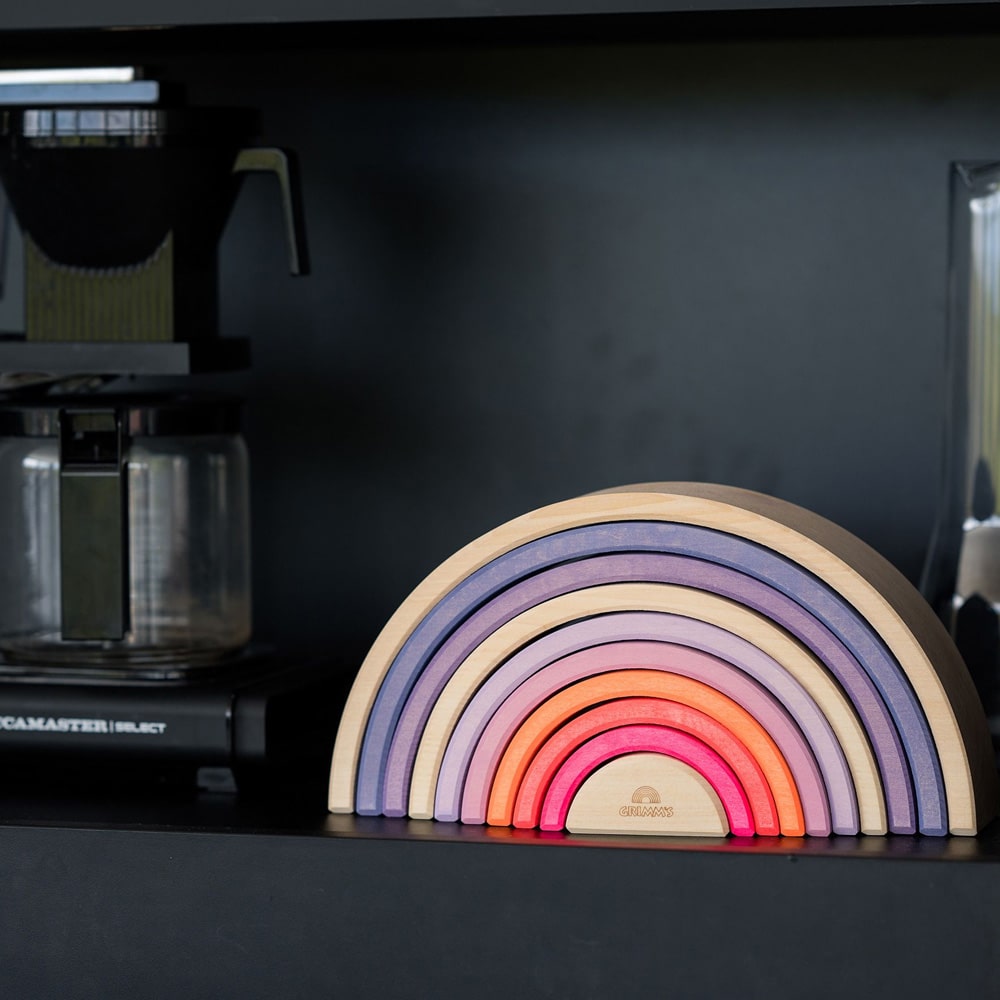 Grimms Regenboog Groot 10 delig Neon Roze Grimms