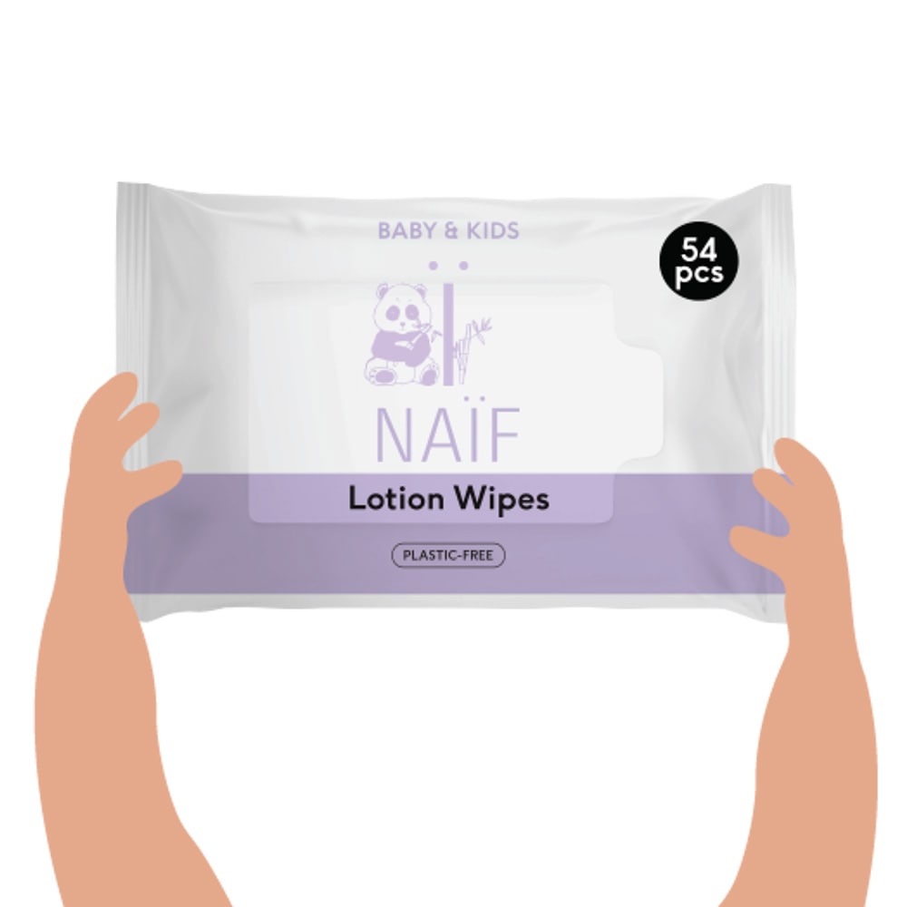 Naif Lotion Babydoekjes Single Pack 54st Naif