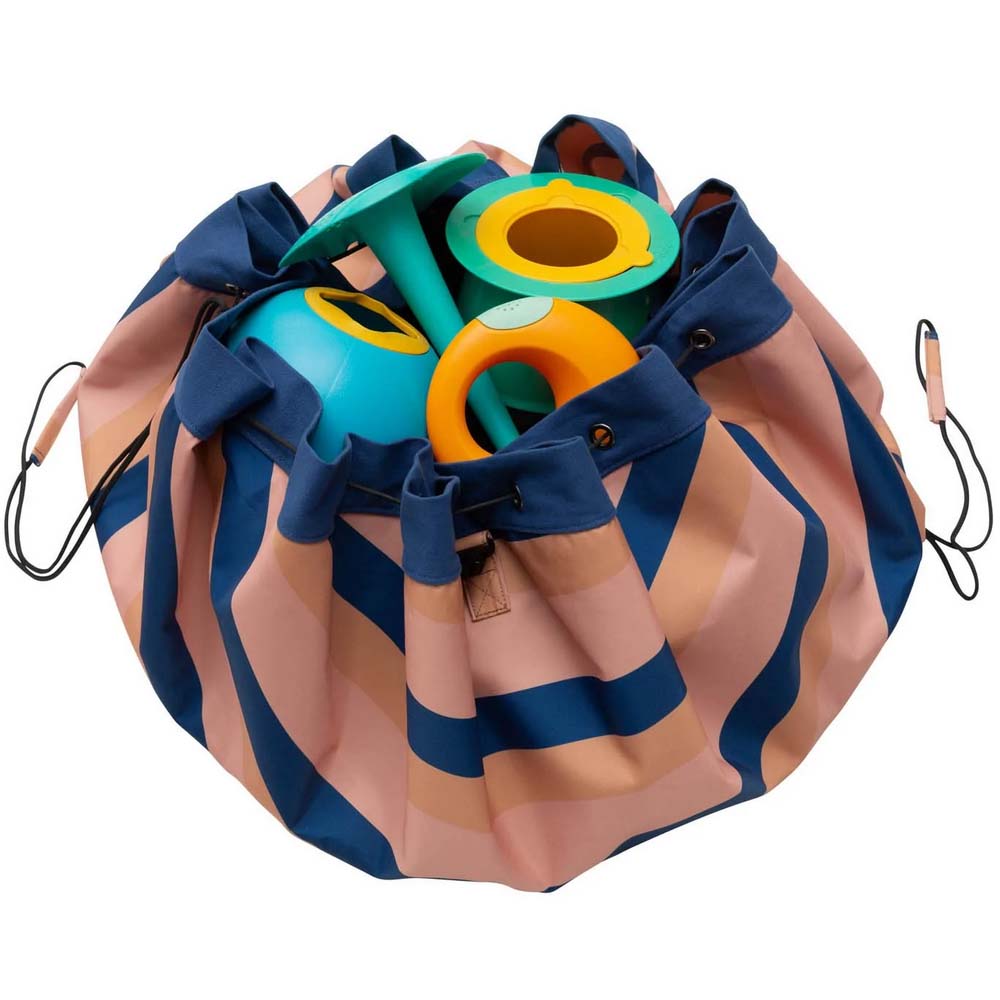 play-and-go-opbergzak-speelmat-outdoor-mokka-stripes