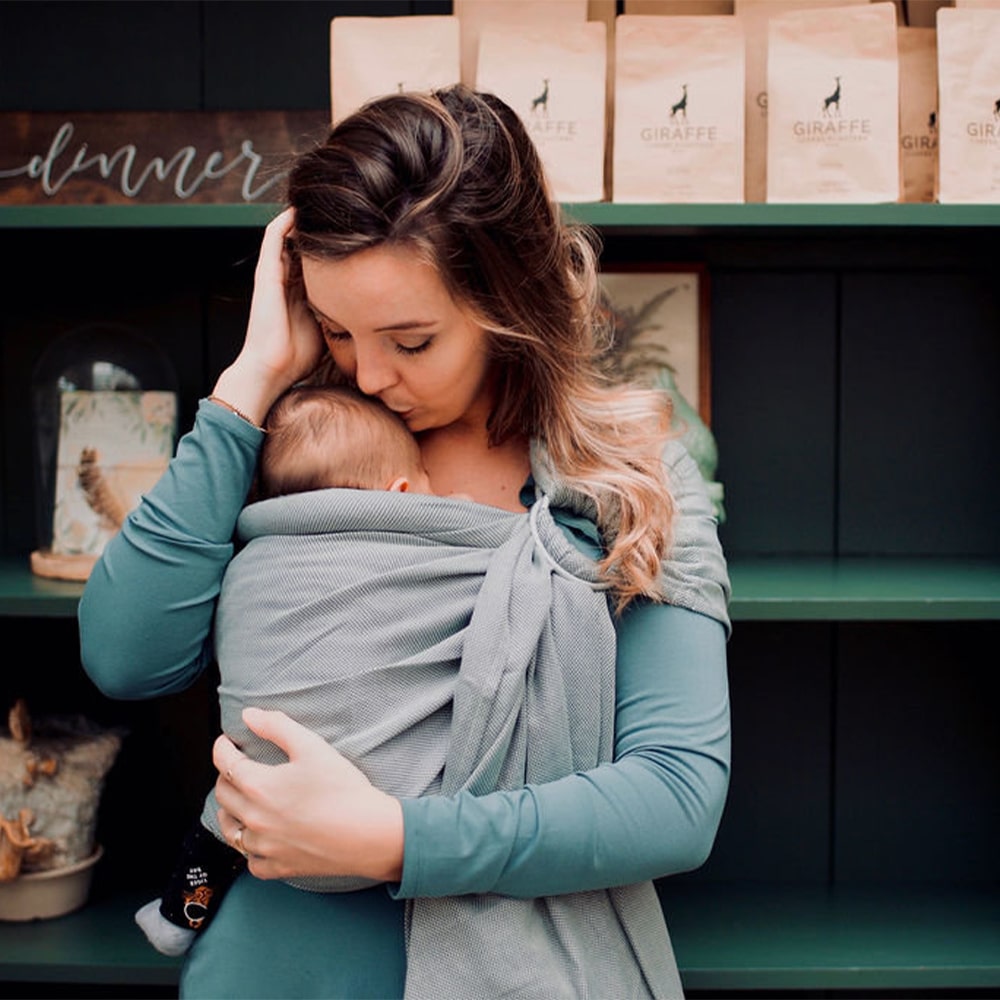 pure-baby-love-draagzak-ringsling-organic-emerald-2-min