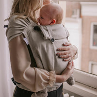 Pure Baby Love Draagzak Wrap en Go Baby 100% Natural Linnen/Cotton Dandelion Pure Baby Love